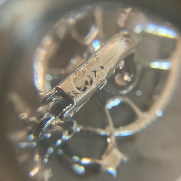 Vintage Coro clip earrings in silver w blue rhinestone - Picture 5 of 11